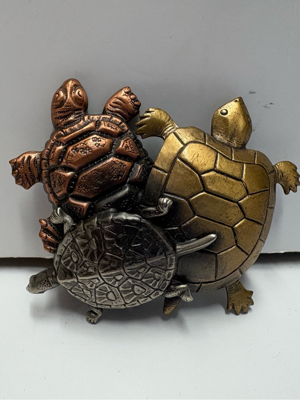 Turtles Metal Pin Brooch